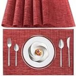 Análisis de mantel individual rojo: ideal para destacar en la hostelería